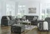 Ashley Furniture 50504/38/35/23/14 Lonoke - 4 Pc. - Sofa, Loveseat, Chair And A Half, Ottoman - Gunmetal