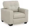 Ashley Furniture 21708/20/14 Ashley Furniture 21708/20/14 Santorine - 2 Pc. - Chair, Ottoman - Bone