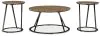 Ashley Furniture T152-13 Cassbryn - Occasional Table Set (Set of 3) - Brown / Black