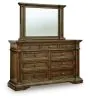 Ashley Furniture PCB949B1 Ashley Furniture PCB949B1 Frantanna - Dresser And Mirror - Brown
