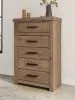 Ashley Furniture PCB2844-46 Oliandon - Five Drawer Chest - Light Brown
