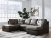 Ashley Furniture PC62703S4 Ashley Furniture PC62703S4 Castille Way - 2-Piece Sleeper Sectional With LAF Corner Chaise - Fossil