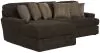 Jackson Furniture Industries 4376/75/42-49 Jackson Furniture Industries 4376/75/42-49 Mammoth - 2 Piece Sofa Chaise With LSF Chaise - Chocolate