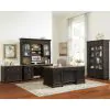 Riverside Furniture 64333 Regency - Credenza Desk - Antique Oak / Matte Black