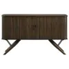 CoasterEssence 115275 Wes - 2 Door Sideboard Buffet Storage Cabinet - Dark Walnut