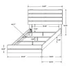 CoasterEveryday 207041Q Brantford - Wood Queen Panel Bed - Barrel Oak