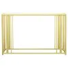 CoasterEssence 723609 Adri - Glass Top Entryway Sofa Console Table - Matte Brass