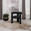 Coaster Fine Furniture 902882 Petra - Boucle Upholstered Accent Side Chair - Black
