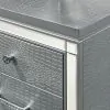 New Classic 02-9698S-VM Valentino - Vanity Table & Mirror - Silver