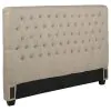 CoasterEssence 300007QB1 Chloe - Upholstered Queen Panel Headboard - Oatmeal