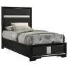 Coaster Fine Furniture 206360T Miranda - Upholstered Twin Panel Bed - Black