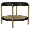 Coaster Fine Furniture 706198-S3 Arini - 3 Piece Round Coffee And End Table Set - Black