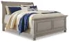 Ashley Furniture B733/31/36/56/78/97 Ashley Furniture B733/31/36/56/78/97 Lettner - King Sleigh Bed - 5 Pc. - Dresser, Mirror, King Bed - Light Gray