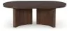 Ashley Furniture T689-0 Korestone - Oval Cocktail Table - Dark Brown
