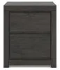 Ashley Furniture PCB3370-92 Fraluna - Two Drawer Night Stand - Charcoal
