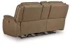 Ashley Furniture PCU1240018 Glencroft - Power Reclining Loveseat With Console / Adjustable Headrest - Sahara