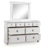 Ashley Furniture PCB823B1 Ashley Furniture PCB823B1 Rowlenstown - Dresser And Mirror - Antique White