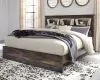 Ashley Furniture B211B53 Ashley Furniture B211B53 Drystan - King Panel Bookcase Bed - Brown / Beige