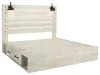 Ashley Furniture B192B19 Ashley Furniture B192B19 Cambeck - King Panel Bed With Side Storage Drawers - Whitewash