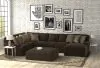 Jackson Furniture Industries 4376/62/76/30/28-49 Mammoth - 3 Piece Sectional With Cocktail Ottoman (RSF Chaise) - Chocolate