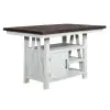 Liberty Furniture 139WH-GT3660 Farmhouse - Gathering Table - Two Tone White / Wood Tone