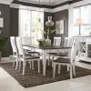 Liberty Furniture 417-DR-7RLS Liberty Furniture 417-DR-7RLS Allyson Park - 7 Piece Rectangular Table Set - Wirebrushed White / Charcoal