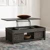Liberty Furniture 792-OT1011 Mill Creek - Lift Top Cocktail Table - Peppercorn