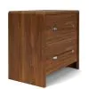 Riverside Furniture 83768 Elsie - 2 Drawer Nightstand - Dark Brown