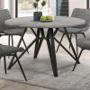 CoasterEveryday 193801 Neil - Round Smart Top Dining Table - Gunmetal