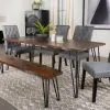 CoasterEssence 193861 Neve - Live Edge Dining Table - Gray Sheesham
