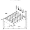 CoasterEssence 200719KW Jessica - California King LED Storage Bookcase Bed - Cappuccino