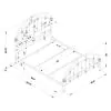 CoasterEssence 300407KE Rowan - Metal Eastern King Open Frame Bed - Dark Bronze