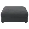 CoasterEssence 551326 Serene - Square Upholstered Ottoman - Charcoal