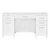 CoasterEssence 801573 Dylan - 4-Drawer Lift Top Office Desk - White High Gloss
