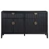 Coaster Fine Furniture 108235 Brookmead - 4 Door Sideboard Buffet Storage Cabinet - Black