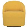 Coaster Fine Furniture 903076 Leon - Upholstered Barrel Accent Swivel Chair - Mustard Yellow