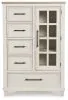 Benchcraft® B683-48 Shaybrock - Door Chest - Antique White / Brown