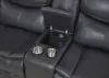 Coaster Fine Furniture 610200RLCP Sycamore - RAF Power Loveseat - Gray