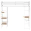 Coaster Fine Furniture 460332WHTB1 Campus - Twin Posts, Front & Rear Guard Rails, Ladder, tube For Part Shelf, Box 1 of 2 - Matte White