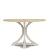 Riverside Furniture 79452 Glenndale - Round Dining Table - Aged White / Wheat