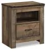 Ashley Furniture B446-91 Trinell - One Drawer Night Stand - Brown