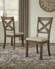 Ashley Furniture D631-01 Moriville - Dining UPH Side Chair (Set of 2) - Beige