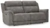 Ashley Furniture 5930147 Next-Gen Durapella - 2 Seat Power Reclining Sofa Adj Hdrest - Slate