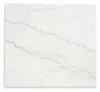 Ashley Furniture T779-3 Burkhaus - Rectangular End Table - White / Dark Brown