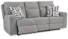 Ashley Furniture 9050315 Biscoe - Power Reclining Sofa With Adj Headrest - Pewter