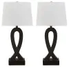 Ashley Furniture L243344 Markellton - Poly Table Lamp (Set of 2) - Black