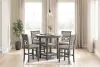 Ashley Furniture D425-223 Wrenning - Drm Counter Table Set (Set of 5) - Gray
