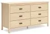 Ashley Furniture EB2444-231 Cabinella - Six Drawer Dresser - Tan