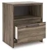 Ashley Furniture PCB2005-91 Elbrim - One Drawer Night Stand - Brown