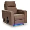 Ashley Furniture PC9022042A Lorrenton - Glider Power Recliner With Audio System - Caramel